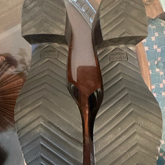 Gucci Plastique Resort Black Jelly Platform Slides - Picture 6 of 6